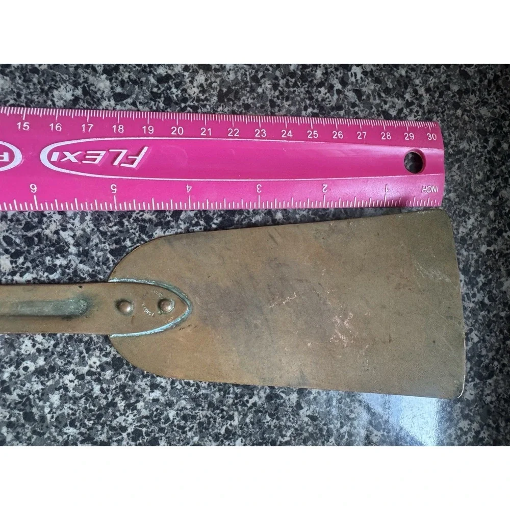 Vintage Solid Copper Utensil Spatula With Hook Made‎ In Korea